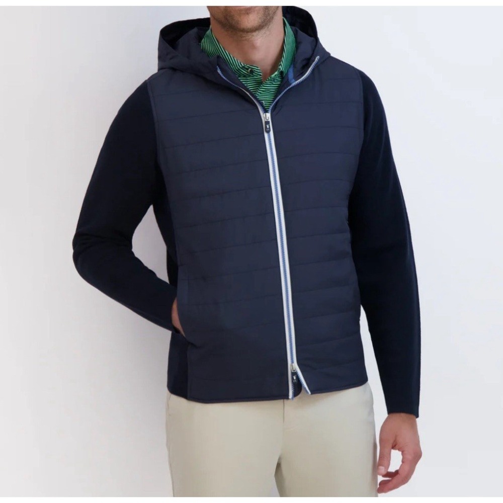 NEW Fairway & Greene Golf 'Fair Seas Hoodie' Marine Blue, Men's Medium ✅ NWT